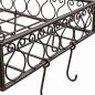 Preview: DanDiBo Topfhänger Deckenregal Hängekorb Braun Cocina 65 cm Hängeregal Wurstkrone Korb Küche Regal Küchenkrone