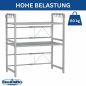 Preview: DanDiBo Verstellbares Küchenregal Edelstahl für Arbeitsplatte Stehend 3 Stufig 40-64 cm Regal Küche 96686 Standregal