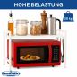 Preview: DanDiBo Verstellbares Mikrowellenregal Weiß 2 Stufig 40-64 cm Mikrowellen Regal 96683 Stehend Mikrowellenständer Küchenregal - Kopie