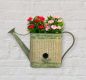 Preview: DanDiBo Vogelhaus mit Blumentopf zum Aufhängen Metall Deko Gießkanne wetterfest 481999 Nistkasten 40 cm Futterstation für Vögel Shabby Metallkanne Kanne Balkon