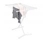 Preview: DanDiBo Bath drying rack Stand dryer White 93874 Foldable Narrow Metal without wings without castors Space-saving Foldable