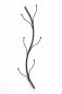 Preview: DanDiBo wall coat rack metal black 93861 Flora coat rack wall coat hooks hallway coat rack coat hooks hook rail