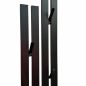 Preview: DanDiBo Wandgarderobe Schwarz Metall 2er Set Modern 96779 Garderobe Wand mit Haken Garderobenleiste Hakenleiste Garderobenhaken