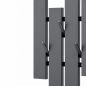 Preview: DanDiBo Modern Black Metal Wall Coat Rack 96713 Wall-Mounted Coat Rack with Hooks Hook Rail Coat Hooks