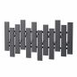 Preview: DanDiBo Modern Black Metal Wall Coat Rack 96713 Wall-Mounted Coat Rack with Hooks Hook Rail Coat Hooks