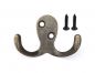 Preview: 1x Wandhaken Kleiderhaken 4,2 cm aus Metall Messing Haken Garderobenhaken