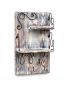 Preview: DanDiBo Wandorganizer Holz Weiß Vintage Schlüsselbrett mit Ablage 93909 Schlüsselboard Briefablage Schlüsselkasten Shabby Chic Memoboard Wandregal Schlüsselhaken