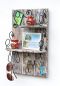 Preview: DanDiBo Wandorganizer Holz Weiß Vintage Schlüsselbrett mit Ablage 93909 Schlüsselboard Briefablage Schlüsselkasten Shabby Chic Memoboard Wandregal Schlüsselhaken