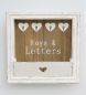 Preview: Wandorganizer Vintage Schlüsselboard Holz Ablage 93857 Briefablage Shaby Chic