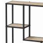 Preview: DanDiBo Wandregal Schwarz Metall 90x75x20 cm 96702 Regal Wand Hängeregal Küchenregal Wohnzimmerregal Wandmontage Modern