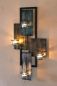 Preview: DanDiBo wall tealight holder abstract metal wall black 61 cm tealight holder candle holder wall candle holder wall sconce