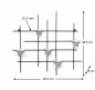Preview: DanDiBo Wandteelichthalter Metall Leuchter 5XXL Wandkerzenhalter 50 cm Teelichthalter Wand Kerzenhalter Wanddeko