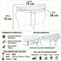 Preview: DanDiBo Wall Table Semi-Round 90 cm Hallway Table Console Table Metal White Half Table Side Table Wall Vintage Antique