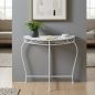 Preview: DanDiBo Wall Table Semi-Round 90 cm Hallway Table Console Table Metal White Half Table Side Table Wall Vintage Antique