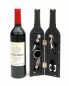 Preview: DanDiBo Weinöffner Set 5 Tlg. im Weinflaschen Design Wein Zubehör Set Geschenk mit Kellnermesser Korkenzieher Ausgießer Tropfring Korken mit Dichtung Geschenkset Rot