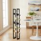 Preview: DanDiBo Wine Rack Bottle Rack Freestanding Pit 100 cm Black Metal Wine Stand Wine Bottle Holder Slim Wine Rack Bottle Holder