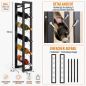 Preview: DanDiBo Wine Rack Bottle Rack Freestanding Pit 100 cm Black Metal Wine Stand Wine Bottle Holder Slim Wine Rack Bottle Holder