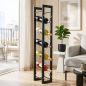 Preview: DanDiBo Wine Rack Bottle Rack Freestanding Pit 100 cm Black Metal Wine Stand Wine Bottle Holder Slim Wine Rack Bottle Holder