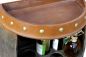 Preview: DanDiBo Weinregal Holz Weinfass Braun Halbrund 83 cm 9001-R Bar Flaschenregal Flaschenständer XL Fass Holzfass Weinschrank