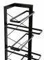 Preview: DanDiBo wine rack metal black corner wall 70 cm corner shelf bottle rack 96292 bottle holder wall mounting modern wall holder wall shelf for 7 bottles