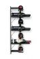 Preview: DanDiBo wine rack metal black corner wall 70 cm corner shelf bottle rack 96292 bottle holder wall mounting modern wall holder wall shelf for 7 bottles