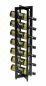 Preview: DanDiBo Design Weinregal Metall Schwarz Stehend 96323 X 80 cm Flaschenregal Flaschenständer Flaschenhalter Wein Regal