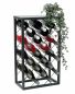 Preview: DanDiBo Wine rack Metal Black Standing 96434 Bottle rack 68 cm Wine holder Bottle holder Modern for 20 bottles