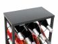 Preview: DanDiBo Wine rack Metal Black Standing 96434 Bottle rack 68 cm Wine holder Bottle holder Modern for 20 bottles