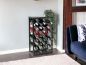 Preview: DanDiBo Wine rack Metal Black Standing 96434 Bottle rack 68 cm Wine holder Bottle holder Modern for 20 bottles