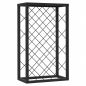 Preview: DanDiBo Wine rack Metal Black Standing 96434 Bottle rack 68 cm Wine holder Bottle holder Modern for 20 bottles