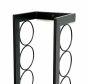 Preview: DanDiBo Weinregal Metall Wand 75 cm Schwarz Flaschenregal Kantate Flaschenhalter Wandmontage Modern Wandhalter Wandregal für 7 Flaschen