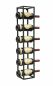 Preview: DanDiBo Weinregal Metall Wand 80 cm Schwarz Flaschenregal 96238 Flaschenhalter Wandmontage Modern Wandhalter Wandregal für 6 Flaschen