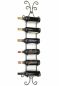 Preview: DanDiBo Wine rack Metal Wall Black 568 Bottle rack Bottle holder Wall mounting Modern Wall holder Wall rack for 6 bottles