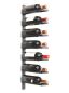 Preview: DanDiBo Wine rack Metal Wall Black 93885 Bottle rack Bottle holder Wall mounting Modern Wall holder Wall rack for 7 bottles