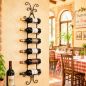 Preview: DanDiBo Wine Rack Wall Metal Bottle Rack Narrow Shelf 6 Bottles 568 Wine Rack Wine Bottle Rack Bar Wine Shelf Beverage Rack Bottle Holder