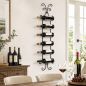 Preview: DanDiBo Wine Rack Wall Metal Bottle Rack Narrow Shelf 6 Bottles 568 Wine Rack Wine Bottle Rack Bar Wine Shelf Beverage Rack Bottle Holder