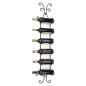 Preview: DanDiBo Wine Rack Wall Metal Bottle Rack Narrow Shelf 6 Bottles 568 Wine Rack Wine Bottle Rack Bar Wine Shelf Beverage Rack Bottle Holder
