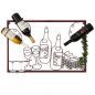 Preview: DanDiBo Weinregal Wand Bar Regal Metall Weinglashalter 91975 Wandbild 65 cm Flaschenregal Hängend Weinhalter Weinflaschenhalter Wandregal