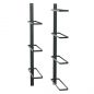 Preview: DanDiBo Wall Wine Rack Hanging Metal Bottle Rack 2-Piece Corner Shelf 96326 Black Wine Bottle Holder Bar Shelf Wall Rack Wine Rack