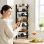 Preview: DanDiBo Wall Wine Rack Hanging Metal Bottle Rack 2-Piece Corner Shelf 96326 Black Wine Bottle Holder Bar Shelf Wall Rack Wine Rack