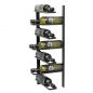 Preview: DanDiBo Wall Wine Rack Hanging Metal Bottle Rack 2-Piece Corner Shelf 96326 Black Wine Bottle Holder Bar Shelf Wall Rack Wine Rack