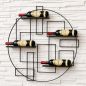 Preview: DanDiBo Wall-Mounted Wine Rack Metal Black Wine Bottle Holder Bar Shelf Wine Holder Pi4 Design Bottle Rack Wine Stand