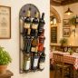 Preview: DanDiBo Wall Mounted Metal Wine Rack Bronze 96192 Hanging Bottle Rack Wine Holder Wine Bottle Storage