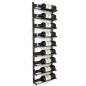 Preview: DanDiBo Weinregal Wand Metall Schwarz 240402 Flaschenregal Schmal Wandmontage Wine Rack Weinflaschenhalter Weinhalter Flaschenhalter