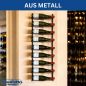 Preview: DanDiBo Weinregal Wand Metall Schwarz 240402 Flaschenregal Schmal Wandmontage Wine Rack Weinflaschenhalter Weinhalter Flaschenhalter