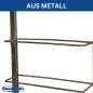 Preview: DanDiBo Weinregal Wand Metall Schwarz 240403 Flaschenregal Schmal Wandmontage Wine Rack Weinflaschenhalter Weinhalter Flaschenhalter