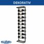 Preview: DanDiBo Weinregal Wand Metall Schwarz 240403 Flaschenregal Schmal Wandmontage Wine Rack Weinflaschenhalter Weinhalter Flaschenhalter