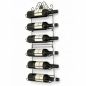 Preview: DanDiBo Weinregal Wand Metall Schwarz 240404 Flaschenregal Schmal Wandmontage Wine Rack Weinflaschenhalter Weinhalter Flaschenhalter
