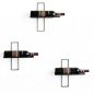 Preview: DanDiBo Weinregal Wand Metall Schwarz 3er Set D3 Flaschenregal Schmal Hängend Wine Rack Weinhalter Weinregale Klein Weinflaschenregal Weinflaschenhalter