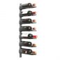 Preview: DanDiBo Weinregal Wand Metall Schwarz 93885  Flaschenregal Weinflaschenhalter Weinhalter Wine Rack